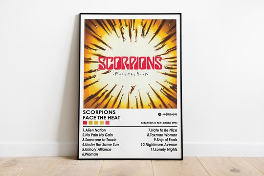 Discover Scorpions Face The Heat Album Poster Print