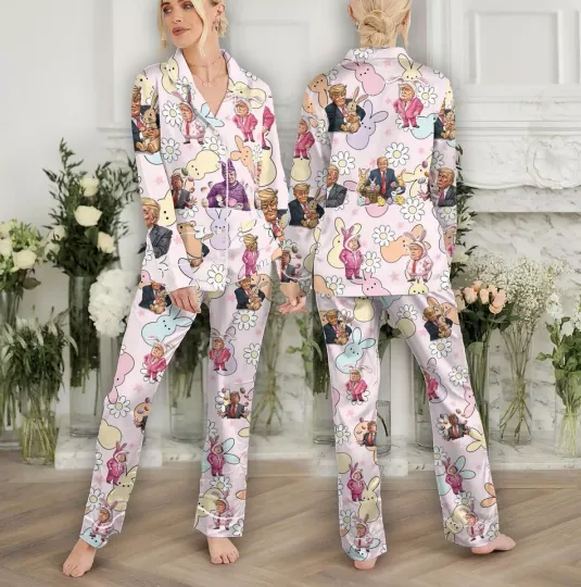 Discover Trump Easter Pajamas Family