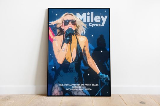 Discover Miley Cyrus Music Album Poster Print