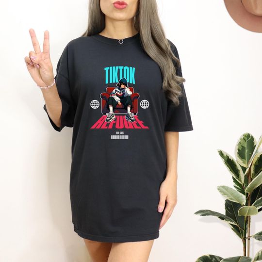 Discover Tiktok Refugee Tee, Unisex TikTok Ban Tshirt, Social Media Shirt
