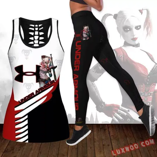 Discover Harley Quinn Hollow Tanktop Legging Style