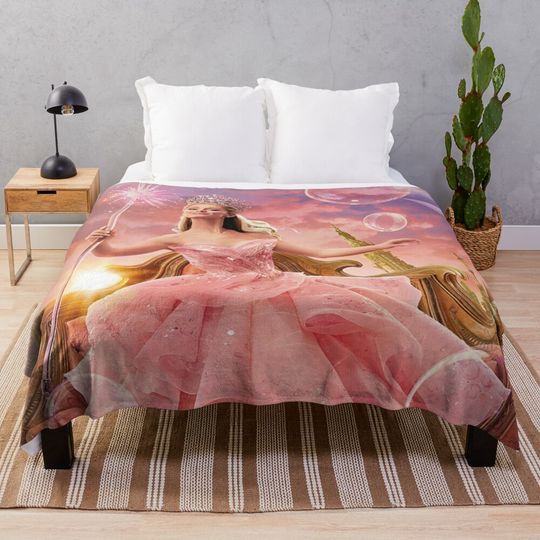Discover Wicked Glinda bubble Throw Blanket