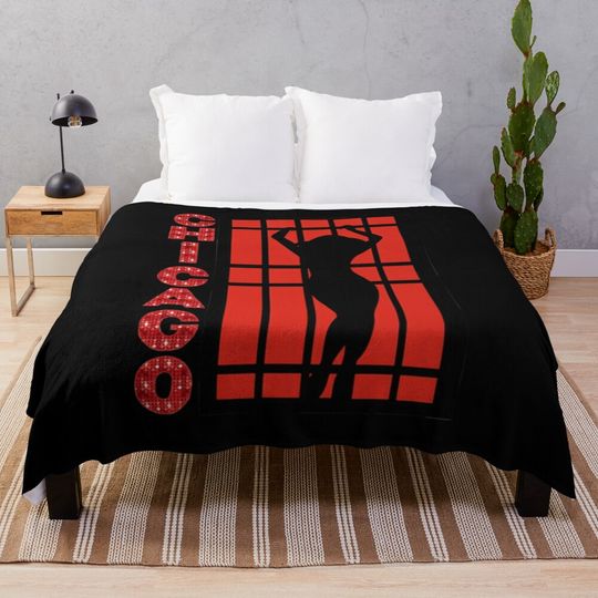 Discover Chicago the Musical Classic T-Shirt Throw Blanket