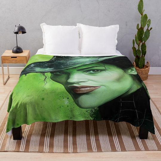 Discover Wicked Musical Elphaba Throw Blanket