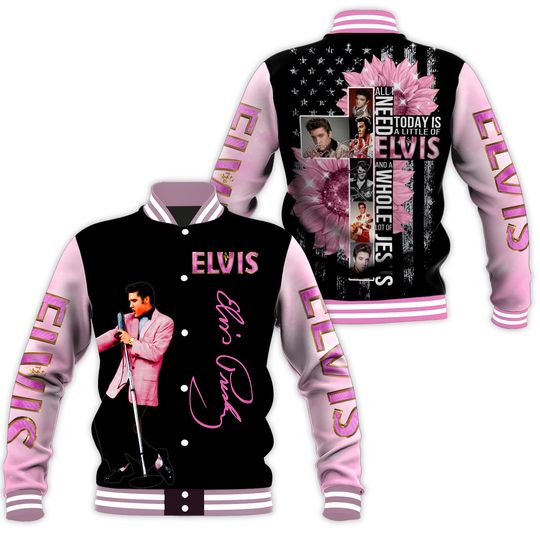 Discover Elvis Presley Music Baseball Jacket For Fan