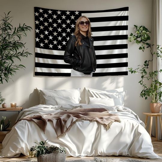 Discover Custom American Flag with Your Photo, Personalized Image Flag