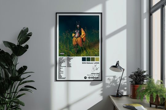 Discover SZA SOS Deluxe Album Poster: Lana Art