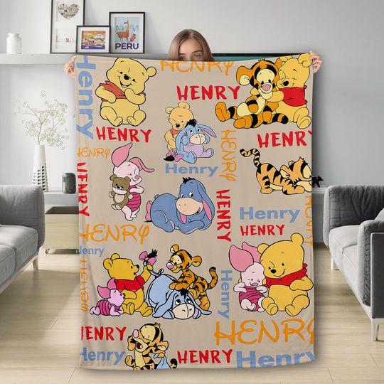 Discover Personalized Bear And Friends Blanket