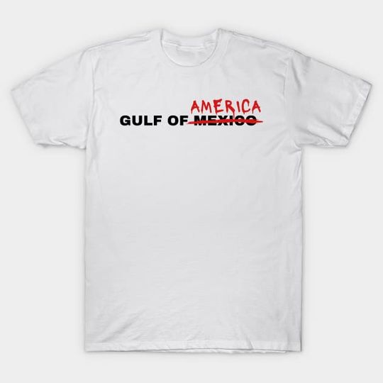 Discover Funny Donald Trump American Flag America's Gulf US Flag - Gulf Of America - T-Shirt