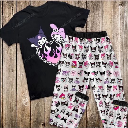 Discover Kuromi Family Pajama Set