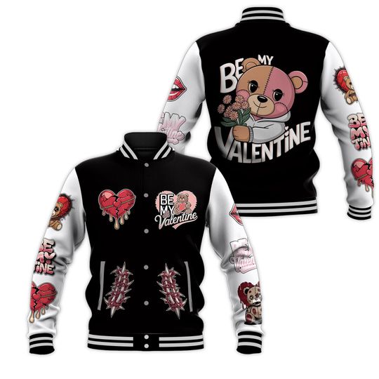 Discover Valentine False Romance Hugz All Over Print Baseball Jacket