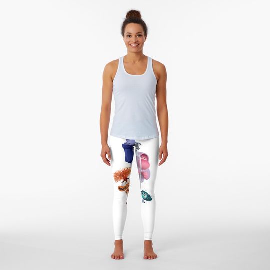 Discover stuck in the bottle black text logo Leggings
