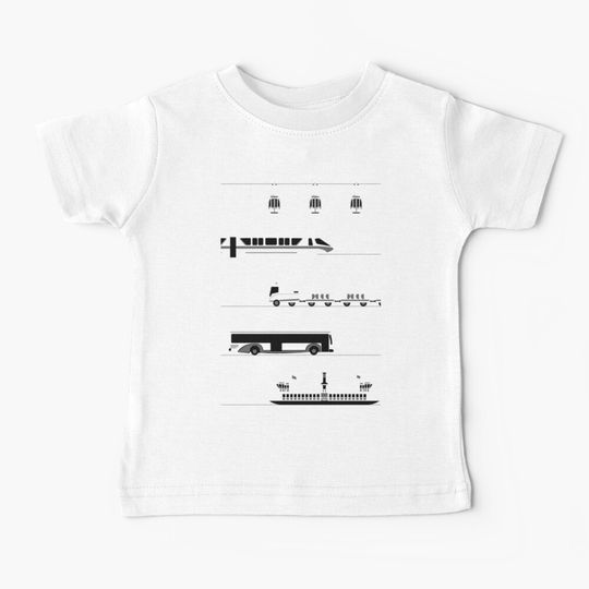 Discover The Happiest Transport on Earth Baby T-Shirt