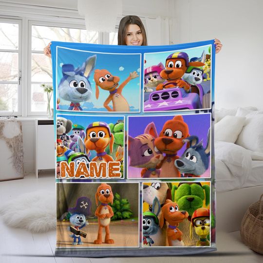 Discover Personalized Go Dog Go Blanket, Go Dog Go Blanket, Baby Fleece Blanket