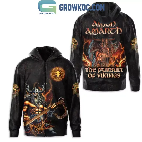 Discover Amon Amarth The Pursuit Of Vikings 3D Zip Hoodie