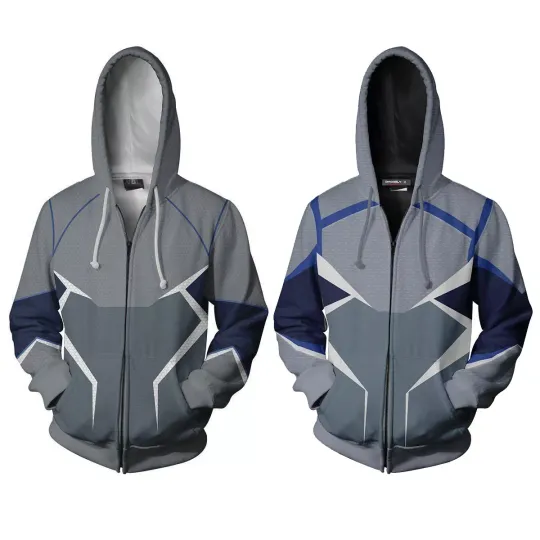 Discover Cosplay Quicksilver 3D Zip Hoodie