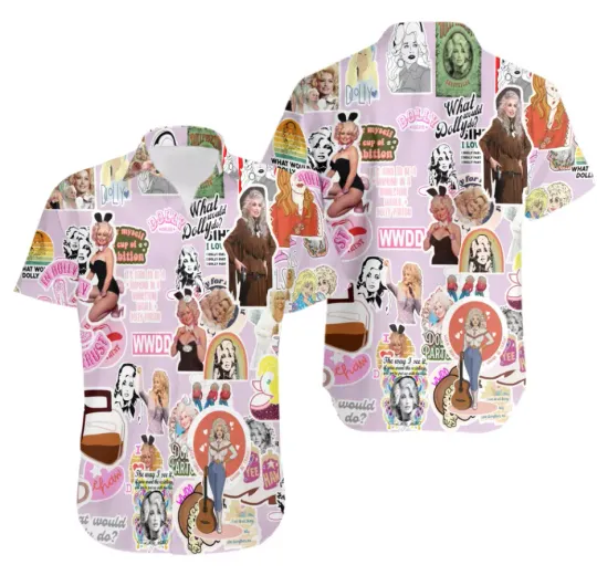 Discover Dolly Parton 3D All Over Printed Hawaiian Shirt