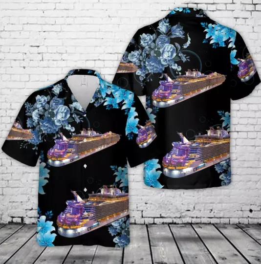 Discover Royal Caribbean Cruise sidescreen Hawaiian Shirt