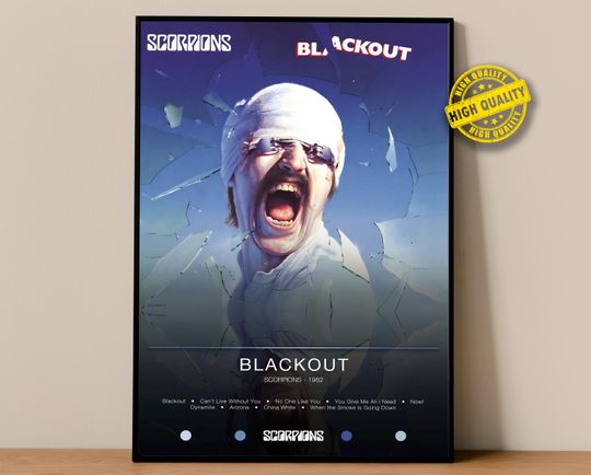 Discover Scorpions Poster | Blackout Poster | Album Poster Prints