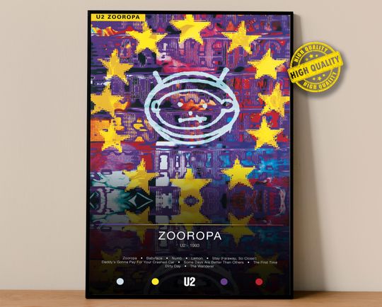 Discover U2 Poster | Zooropa Poster | Album Poster Prints