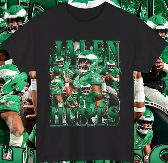 Discover Jalen Hurts Shirt Graphic Tee Custom Vintage