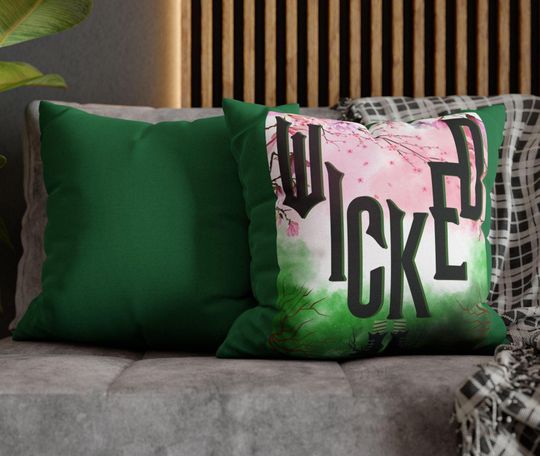 Discover Wicked Pillowcase, Wicked, Decorative Cushion, Gift for Her, Square Pillow,  Accent pillow, Wicked fan