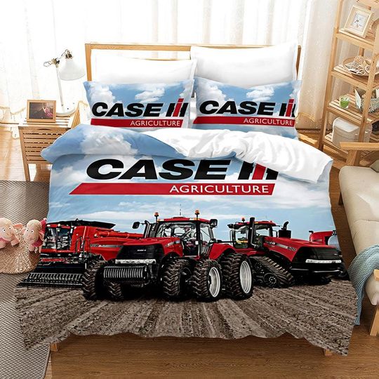 Discover 3D Tractor Duvet Covers Set, Letter Quilt Cover, Sky Bedding Set