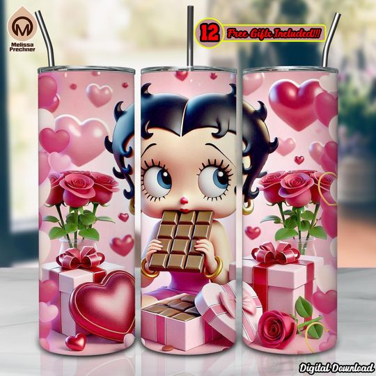 Discover Betty Girl Valentine's Day 20oz Skinny Tumbler