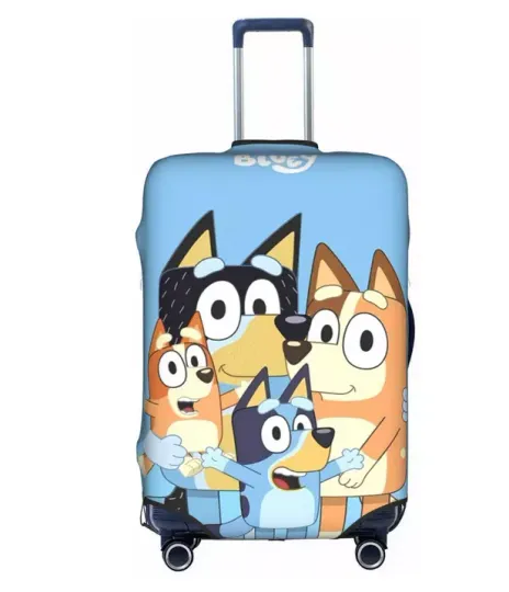 Discover Funny BlueyDad Cartoon Character Printed Luggage Cover