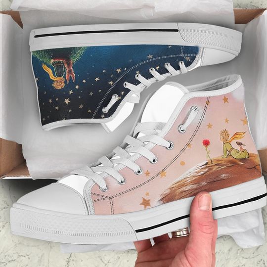 Discover Hand Painted Men's High Top Sneakers