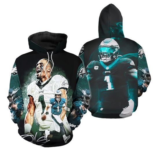 Discover Jalen Hurts Watercolor Match Hoodie