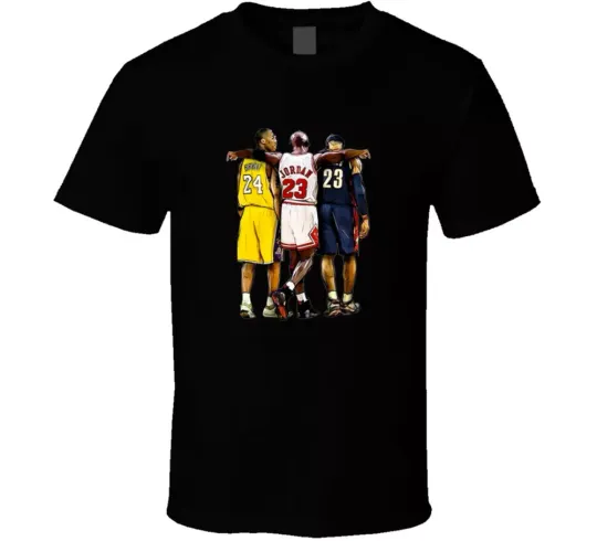 Discover Kobe Bryant Michael Jordan Lebron James Basketball Legends T Shirt