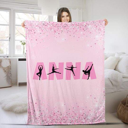 Discover Custom Dance Blanket, Personalized Dance Team Gift, Dance Competition, Dance Nationals