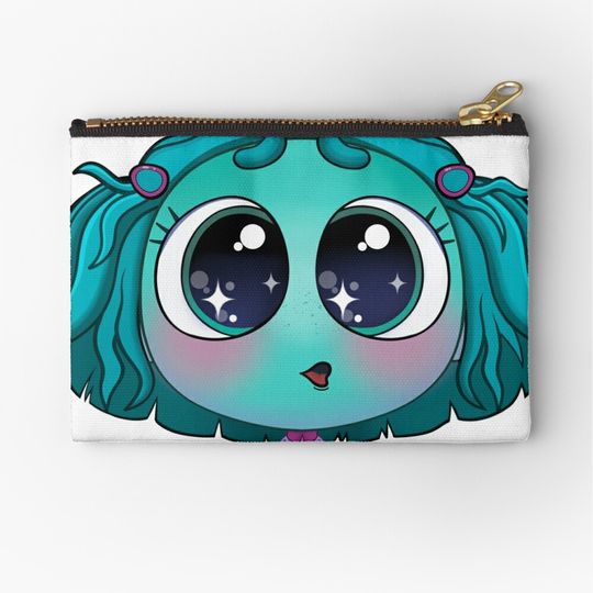 Discover Envy - A green touch of desire in cartoon style! Zipper Pouch