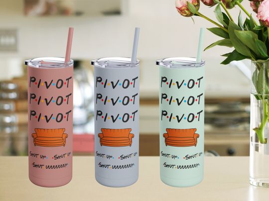 Discover Pivot Pivot FRIENDS Skinny Matte Tumbler