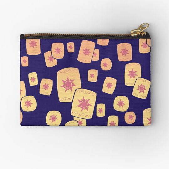 Discover Floating Lanterns Gleam Zipper Pouch