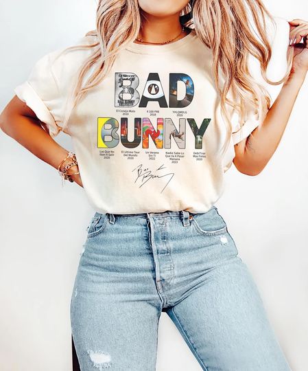 Discover Debi Tirar Ms Fotos T-Shirt, Bad Bunny All Albums Shirt, debi tirar mas fotos