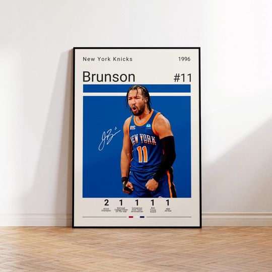 Discover Jalen Brunson Poster, Knicks Print