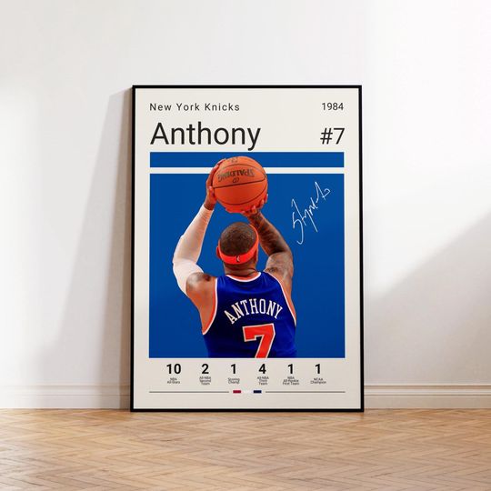 Discover Carmelo Anthony Poster, Knicks Print