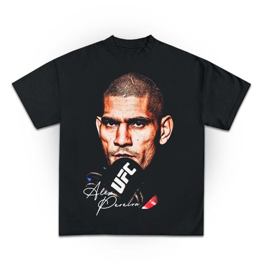 Discover Alex Pereira Shirt face tee 90s Graphic Style Alex Pereira T-Shirt