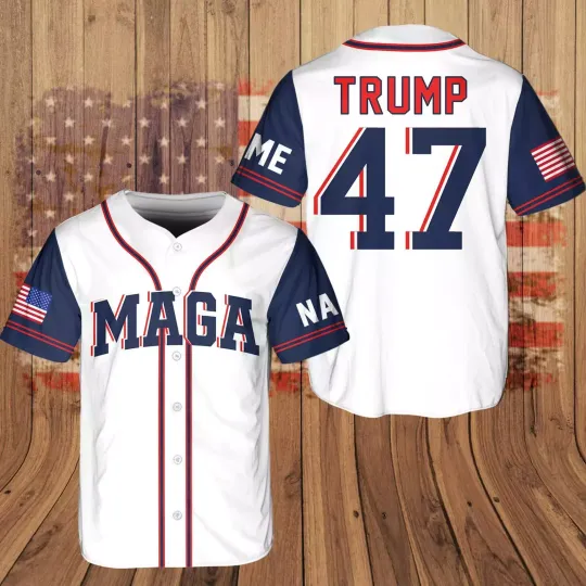 Discover Personalized MAGA Trump 47 US President Take 3D Baseball Jersey