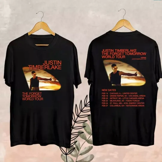 Discover The Forget Tomorrow Justin Timberlake Shirt, Forget Tomorrow 2025 World Tour Tee