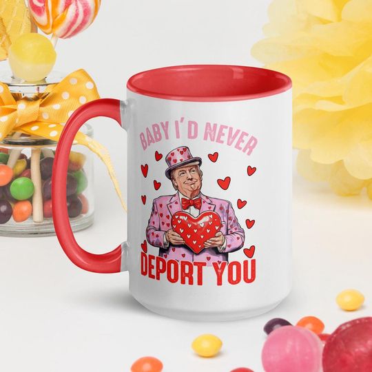 Discover Funny Trump Valentine's Day Mug  Political Humor Coffee Cup
