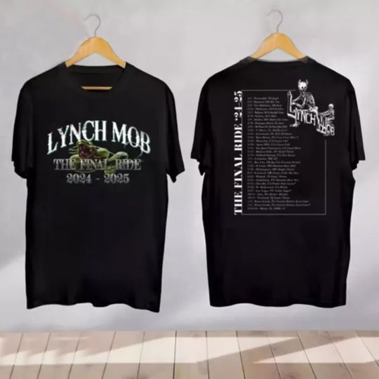 Discover Lynch Mob the final ride 2024-2025 Gift For Fans Unisex All Size Shirt