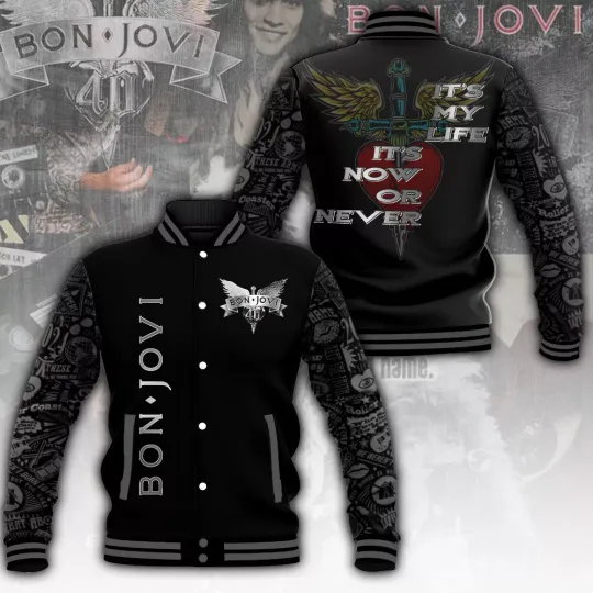 Discover Bon Jovi Music Baseball Jacket For Fan