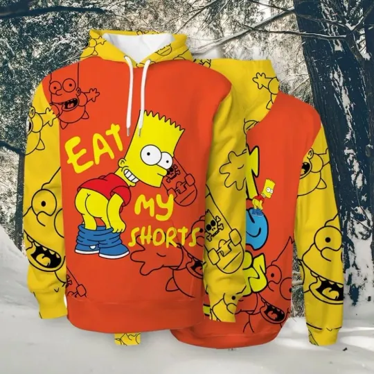 Discover Hoodie 3D For Fan/Bart Simpson-3D Hoodie For Fan