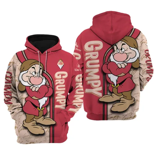 Discover Hoodie 3D For Fan/Grumpy Dwarf-3D Hoodie For Fan