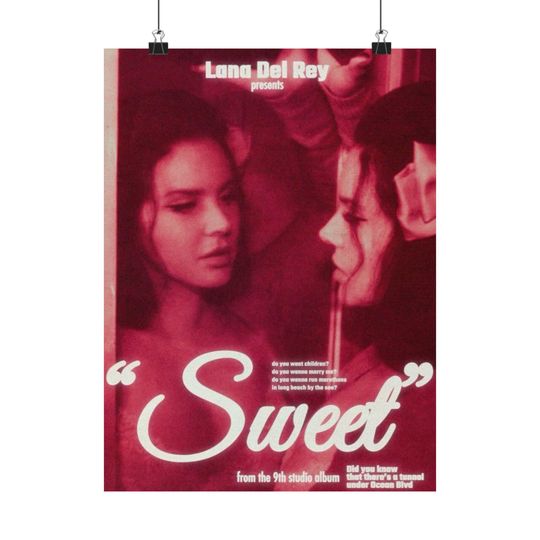 Discover Vintage Lana Del Rey Matte Vertical Poster