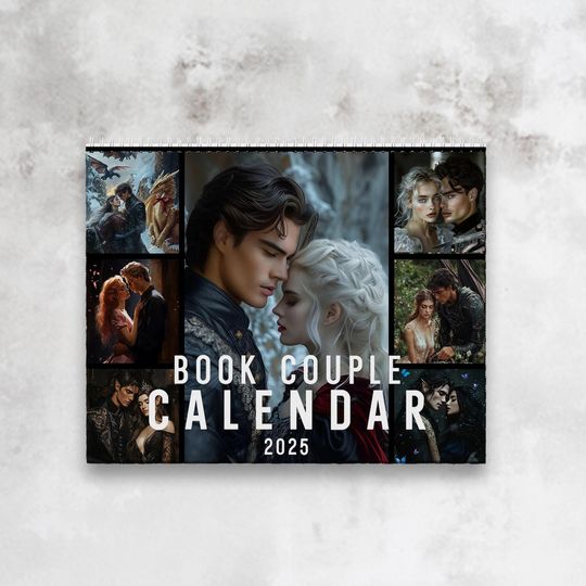 Discover BOOKISH COUPLES 2025 Wall Calendar, Fourth Wing, Throne of Glass
