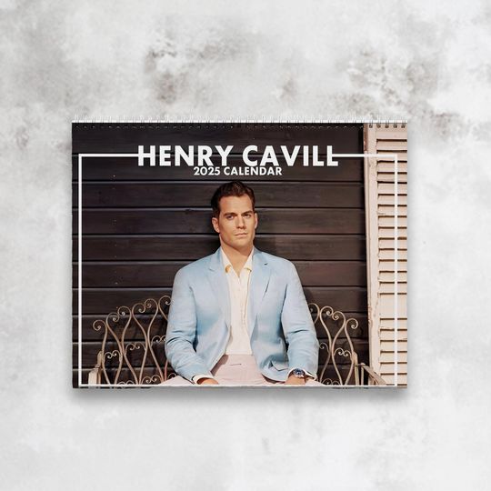Discover Henry Cavill 2025 Wall Calendar, Wall Calendar 2025, Planner 2025, Henry Cavill Gift